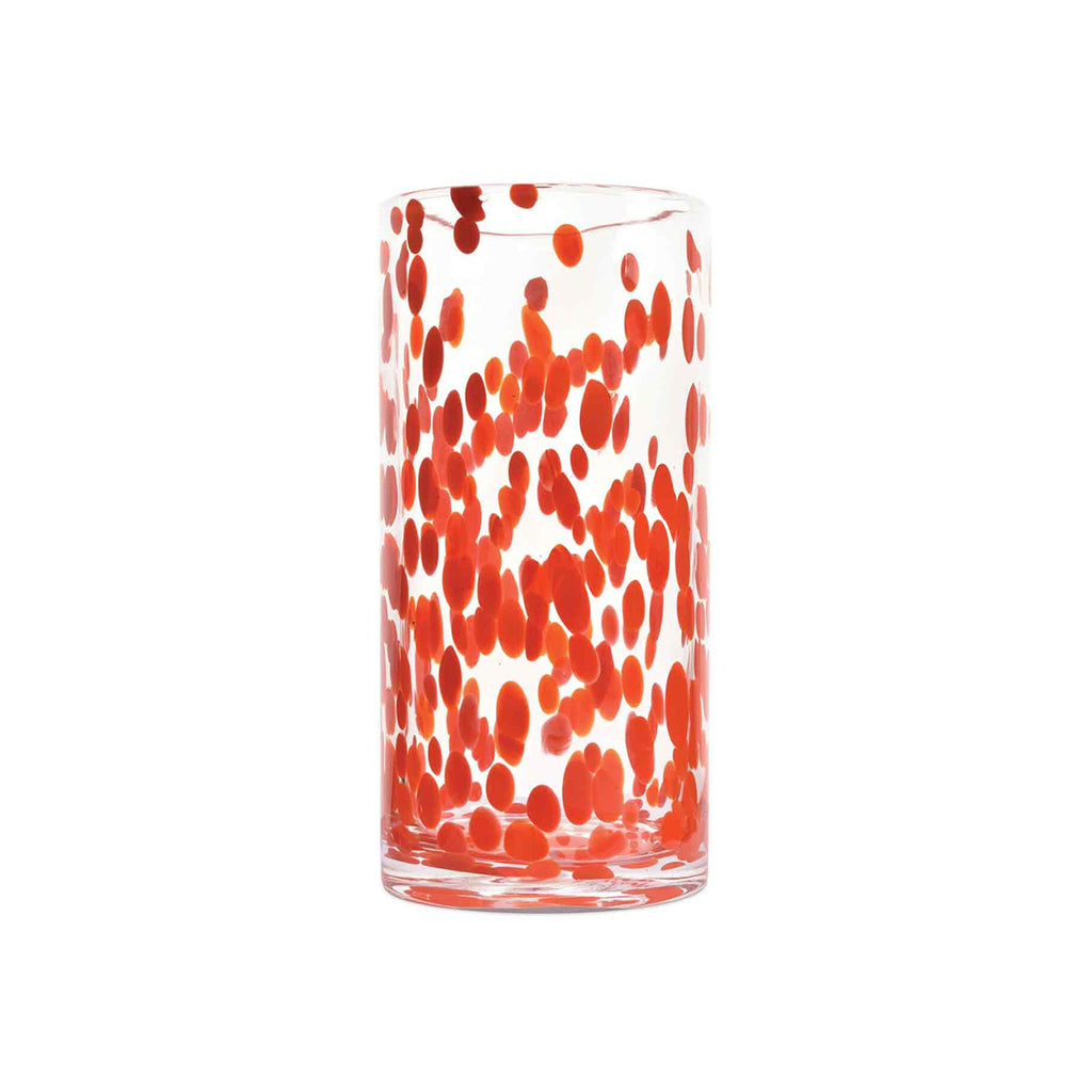 Vase Verre Orange Leo h 23 cm