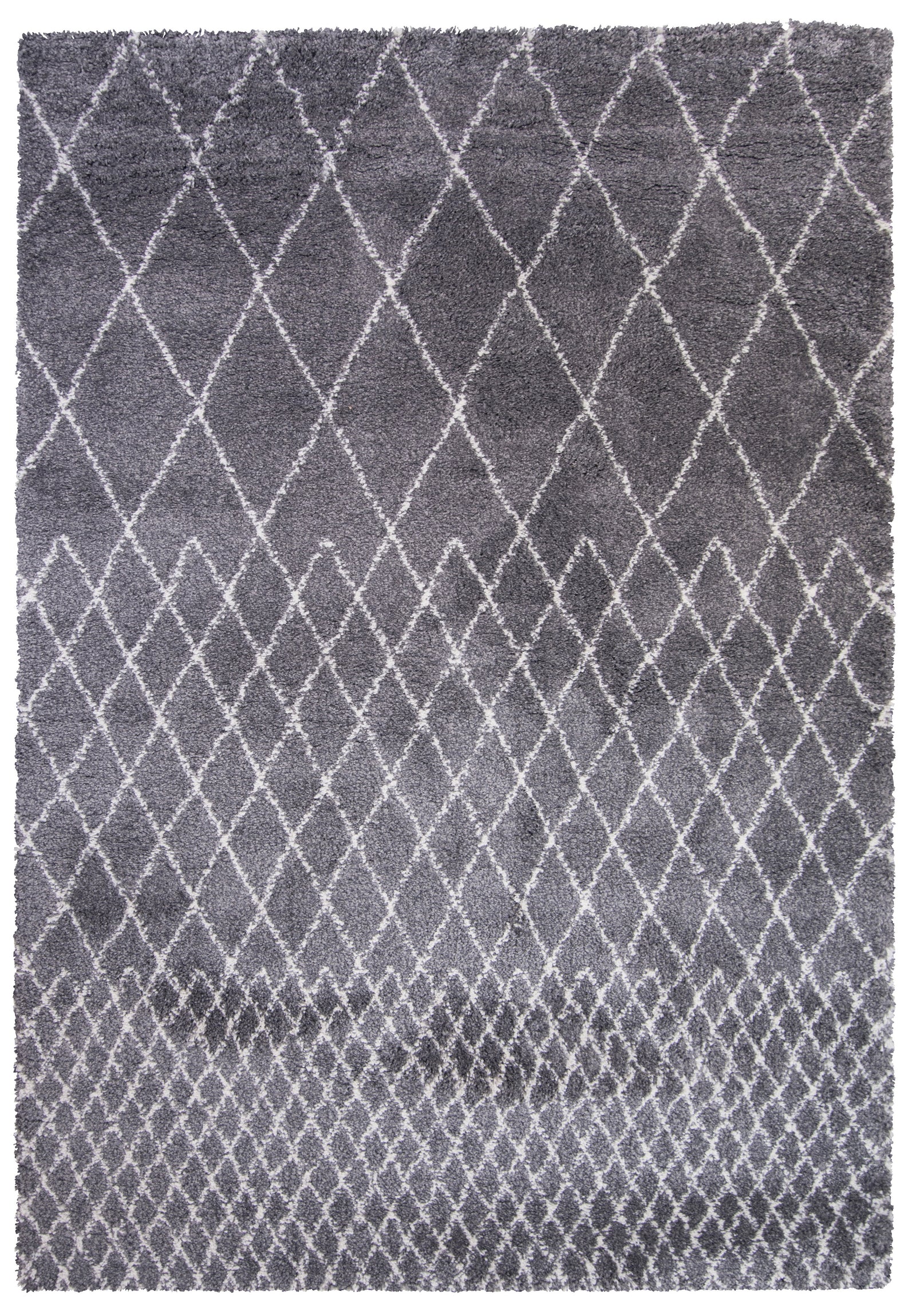 Tapis Berbere Gris et Blanc 160x230 Agadir