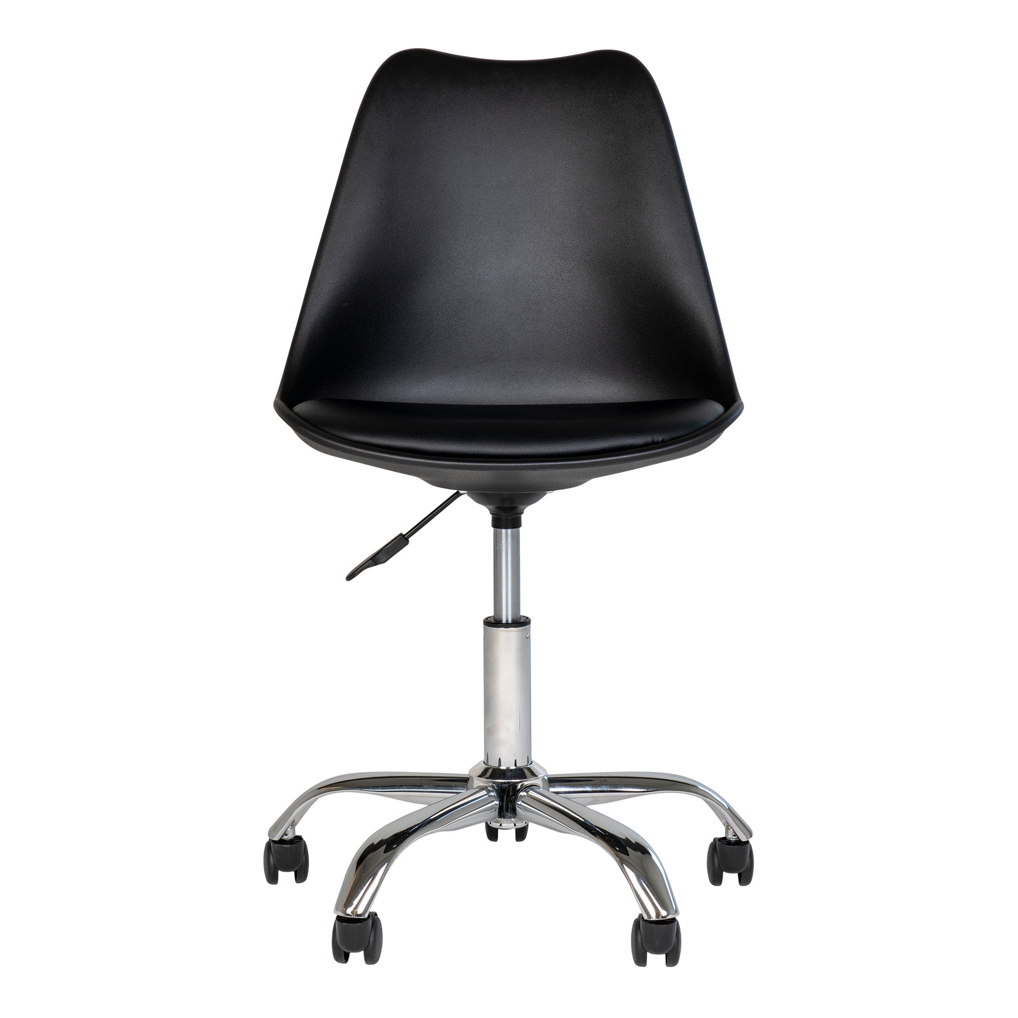 Chaise de Bureau Noir Métal Design Scandinave Stavenger