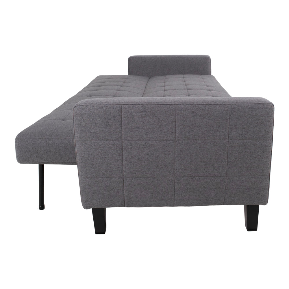 Canapé convertible Tissu Gris Milton