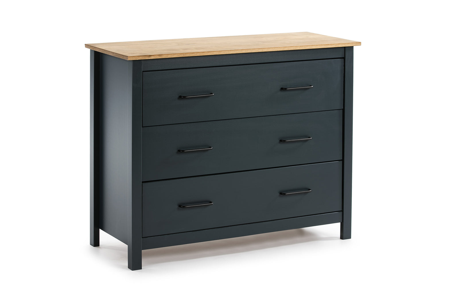 Commode Bois Gris Anthracite Miranda