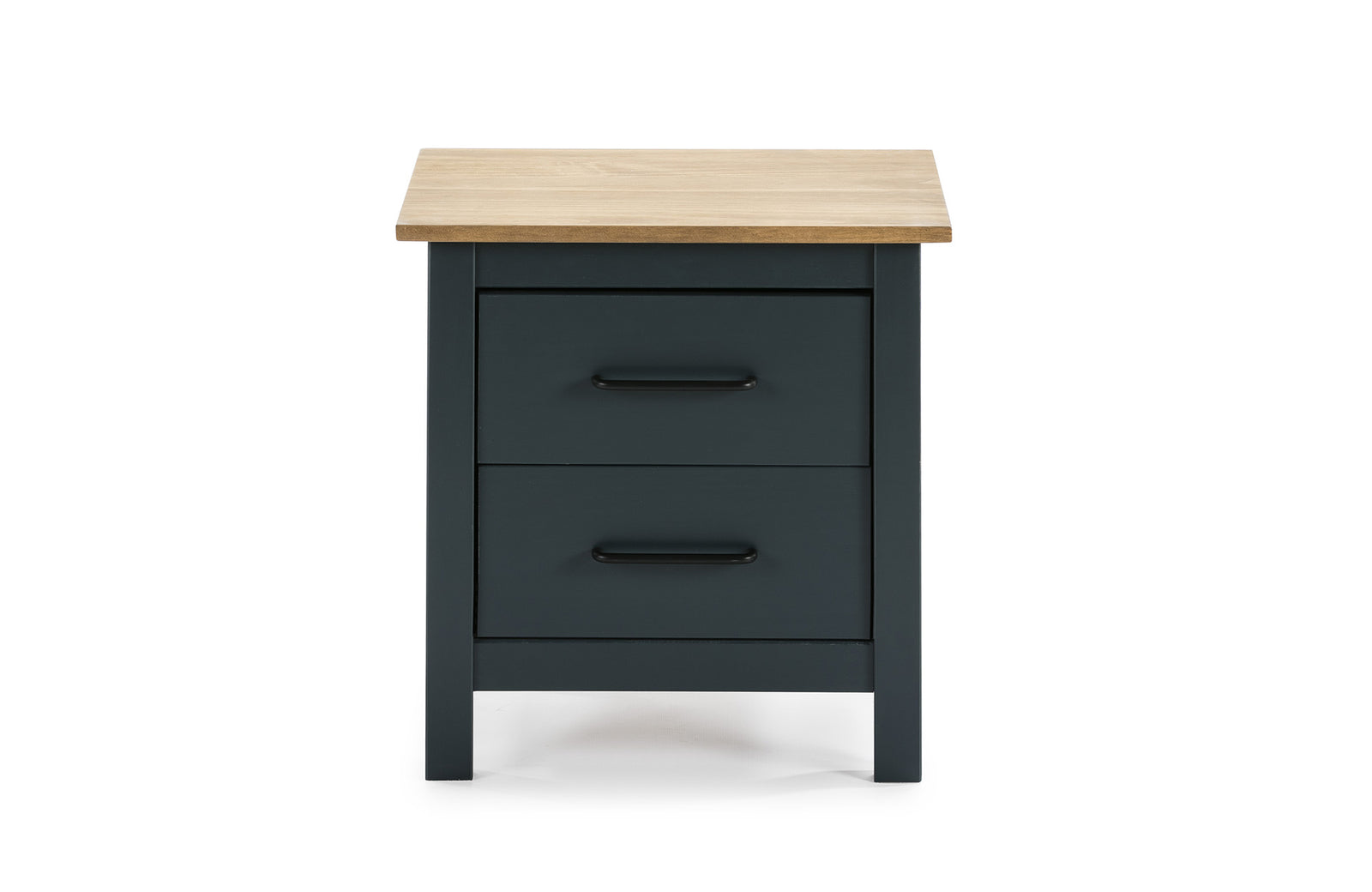 Table de Chevet Bois Bleu Gris Foncé Miranda