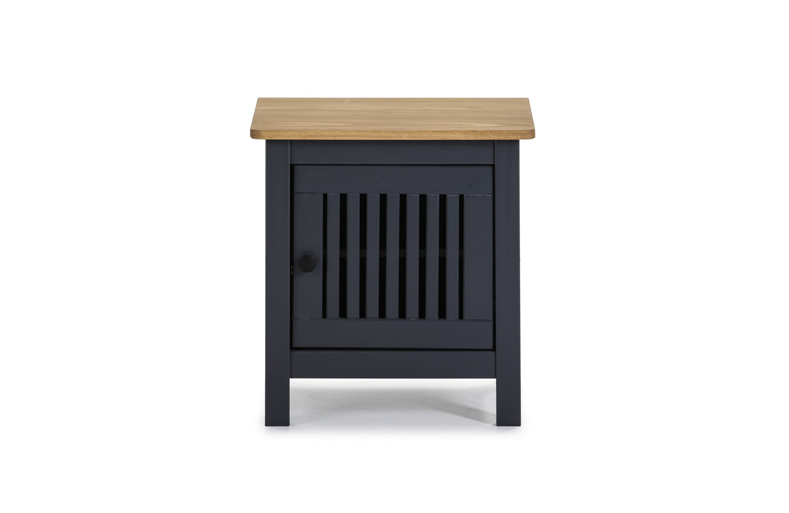 Table de Chevet Bois Gris anthracite Bruna