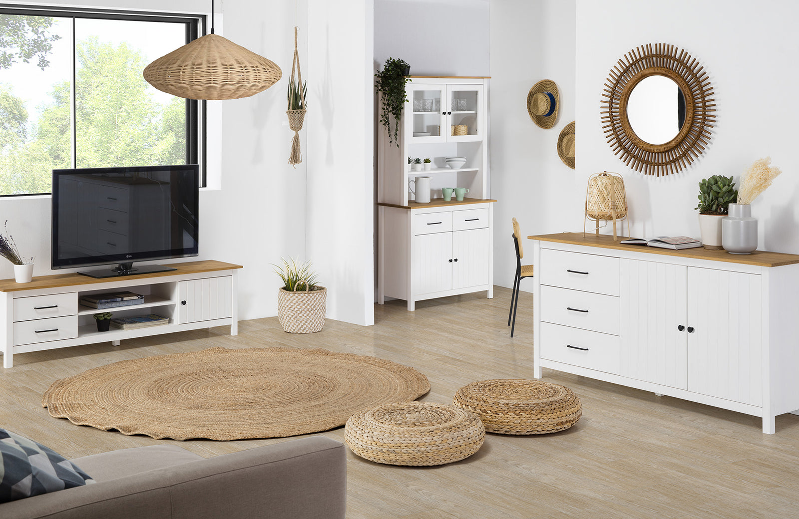 Vaisselier Bois Blanc Miranda