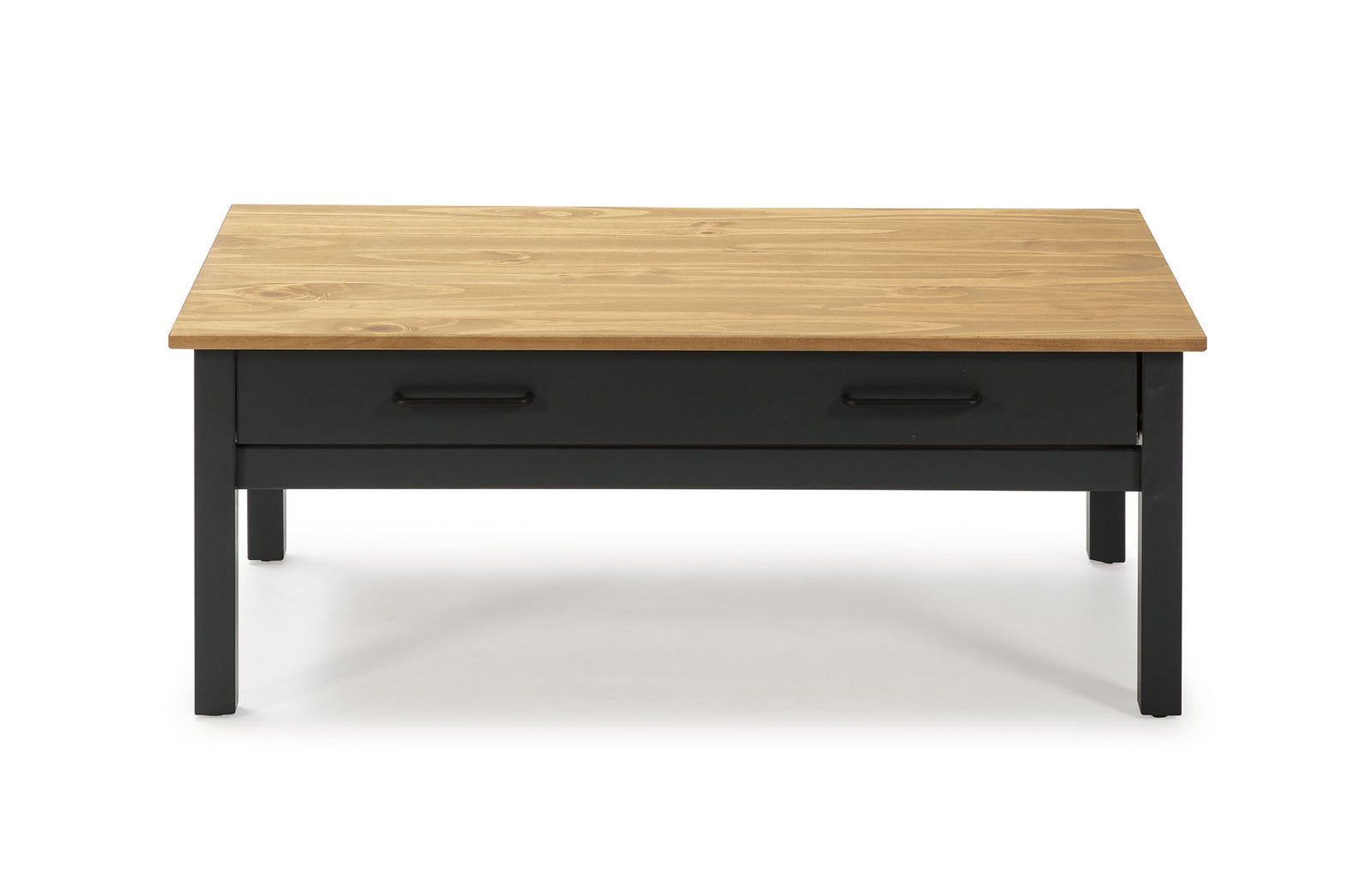 Table Basse Bois Gris Anthracite Miranda