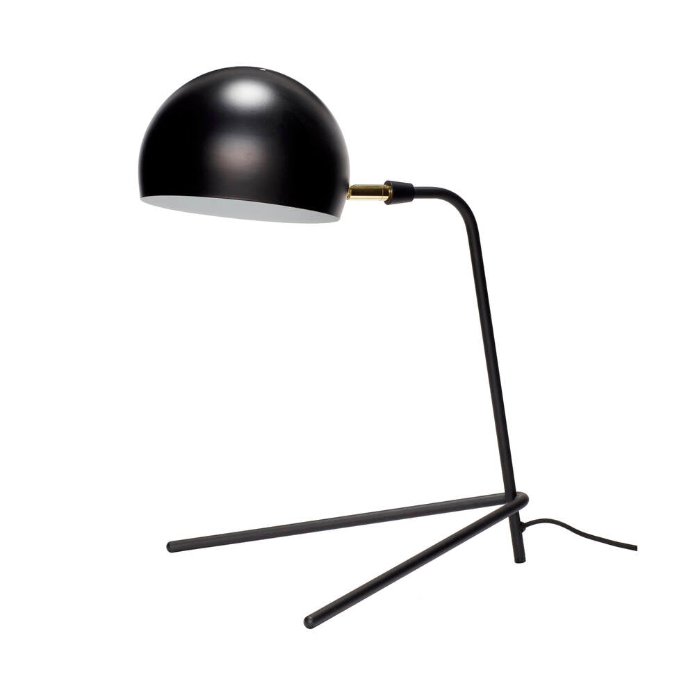 Lampe de table Design Metal Noir et Or 25x34x45cm