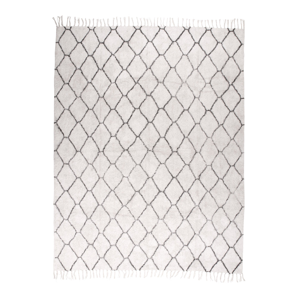 Tapis Coton Beige et Noir Goa 240x180