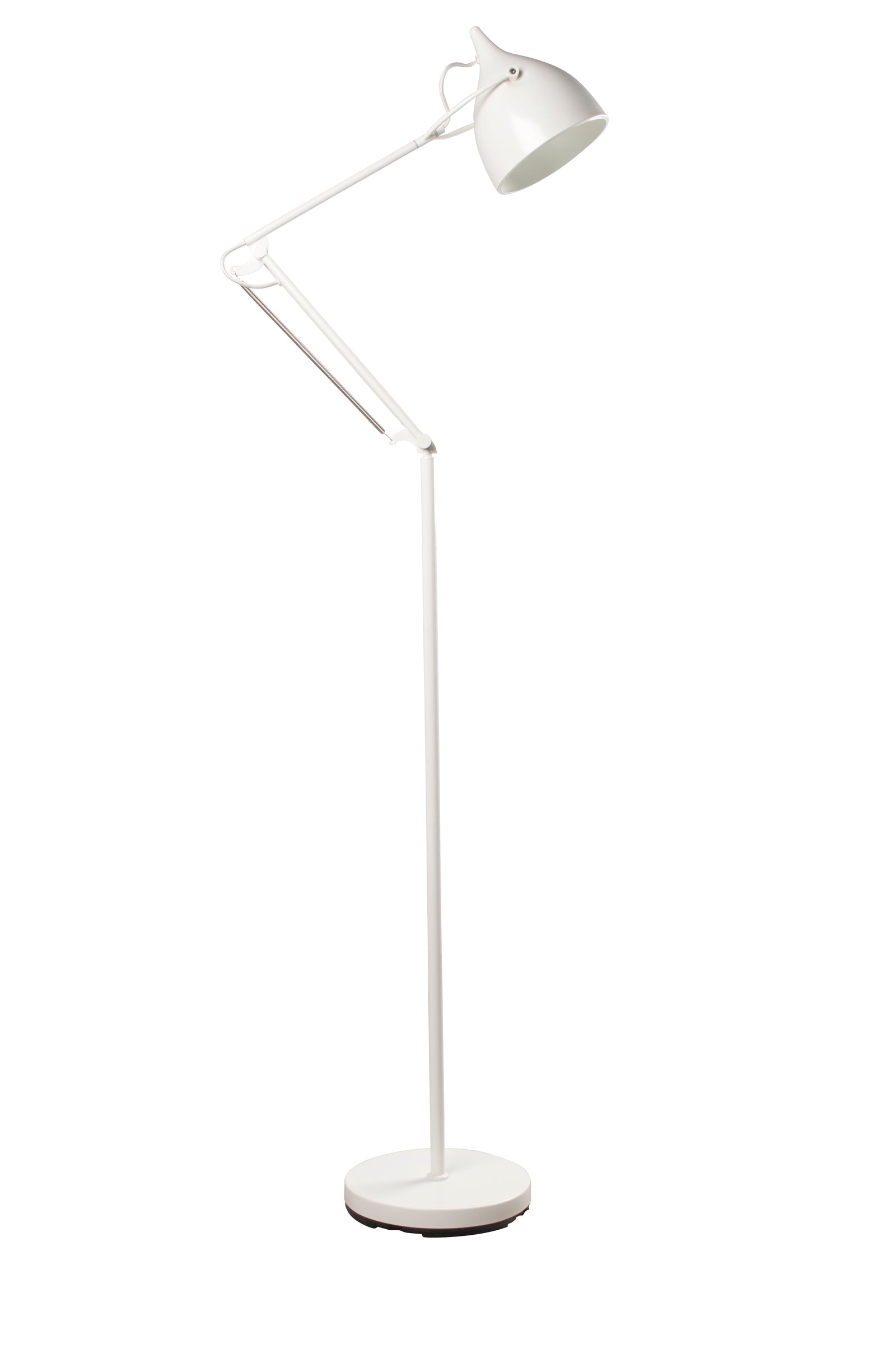 Lampadaire Blanc Métal Reader 25x167cm