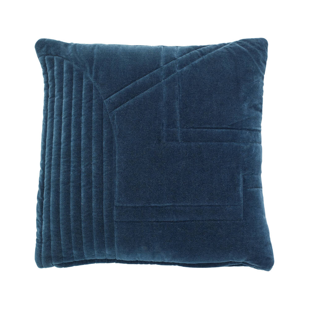 Coussin Bleu Vert Velours 50x50