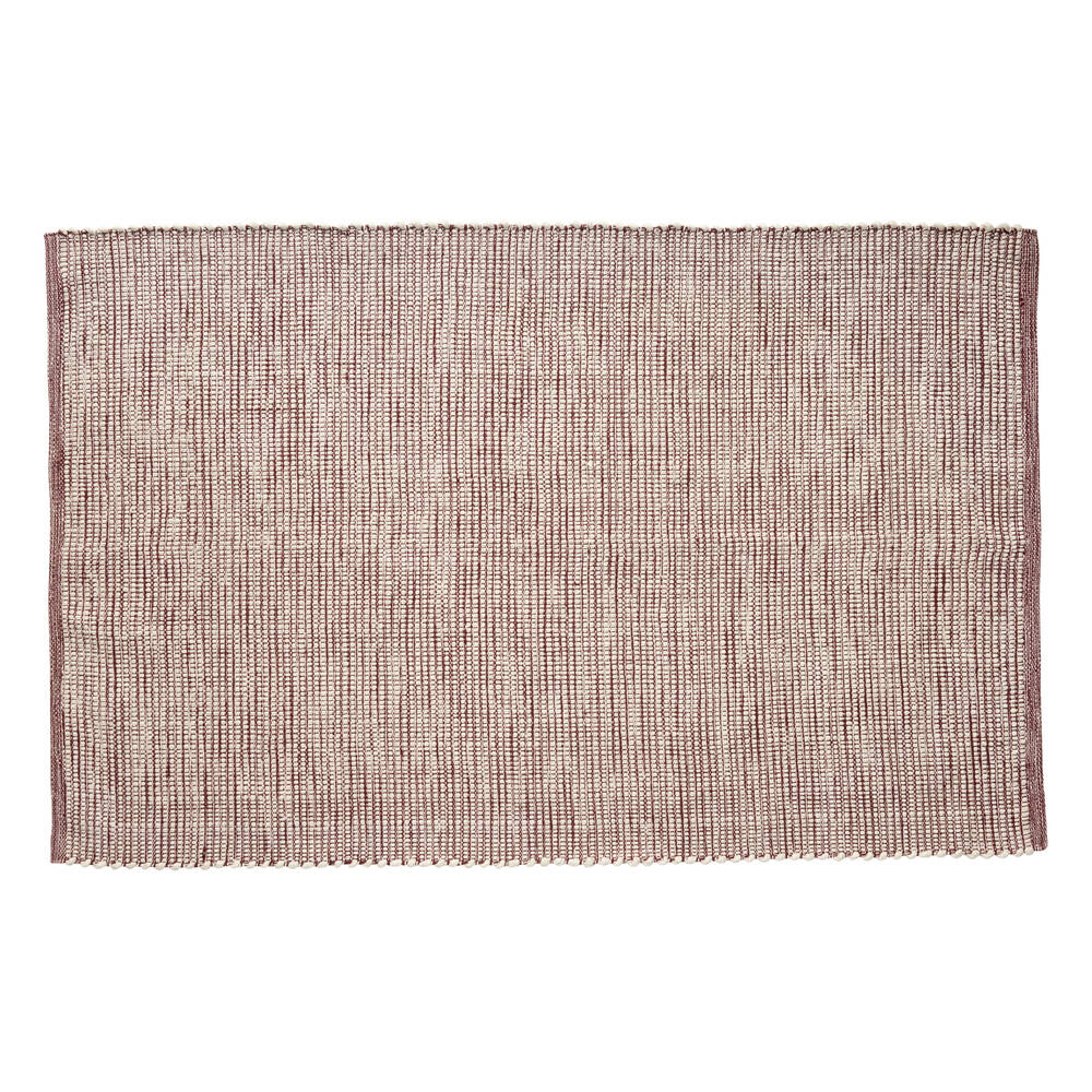Tapis Bordeaux Blanc Tissé 120x180cm