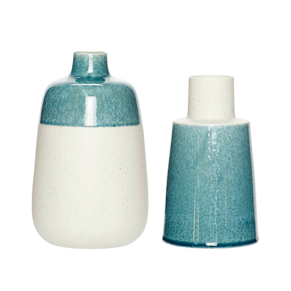 Vase Porcelaine Bleu et Blanc x2