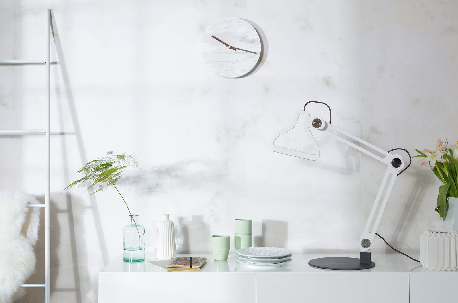 Horloge Marbre Time d25cm