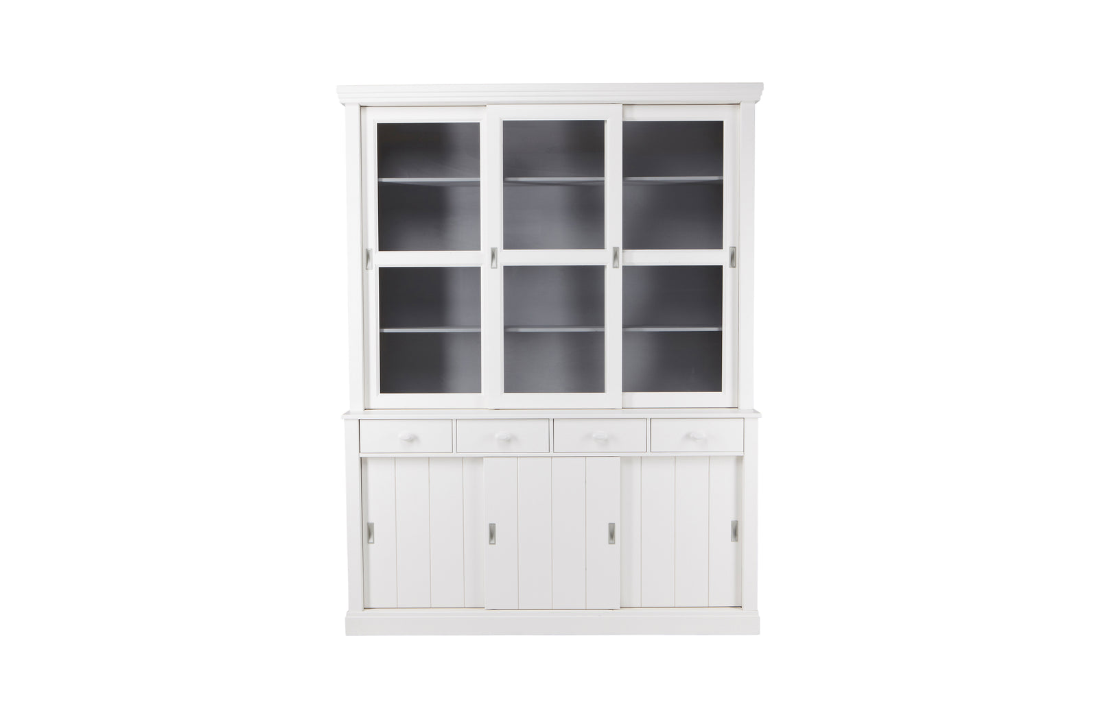 Vaisselier 3 Portes Bois Blanc Lagos