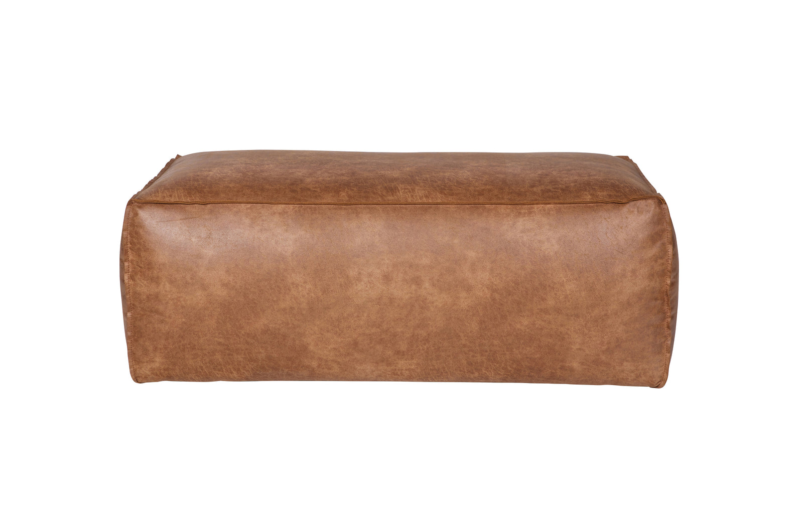 Pouf Cuir Marron Rodeo