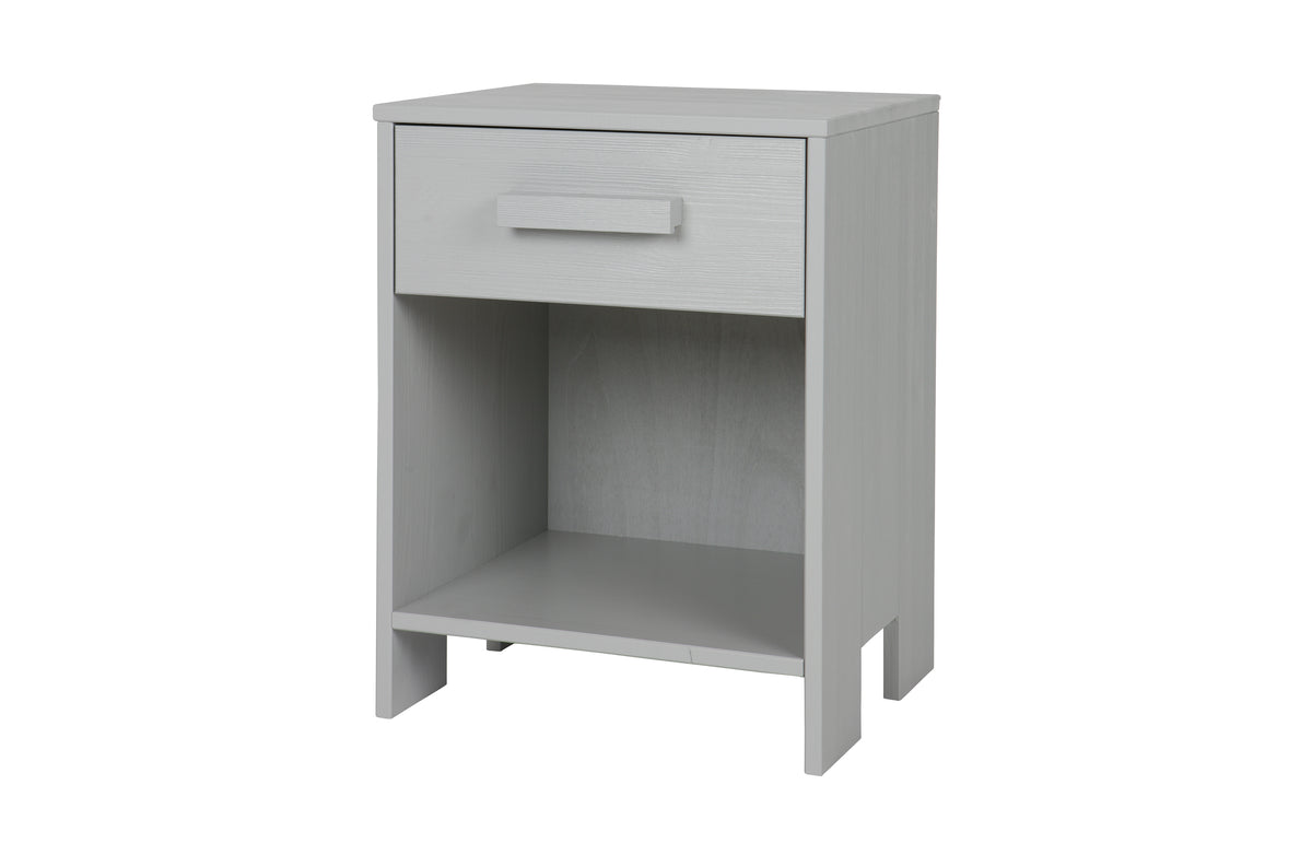 Table de Chevet Bois Gris Clair Dennis