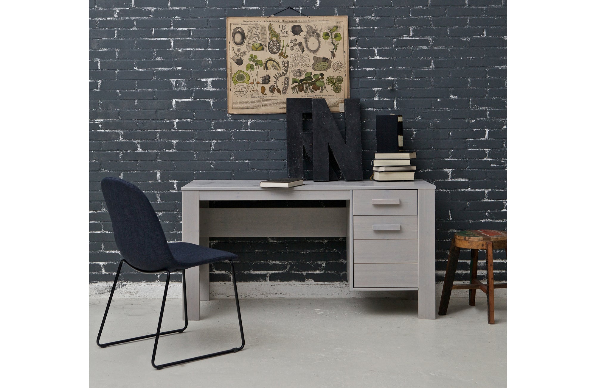 Bureau Bois Gris Dennis