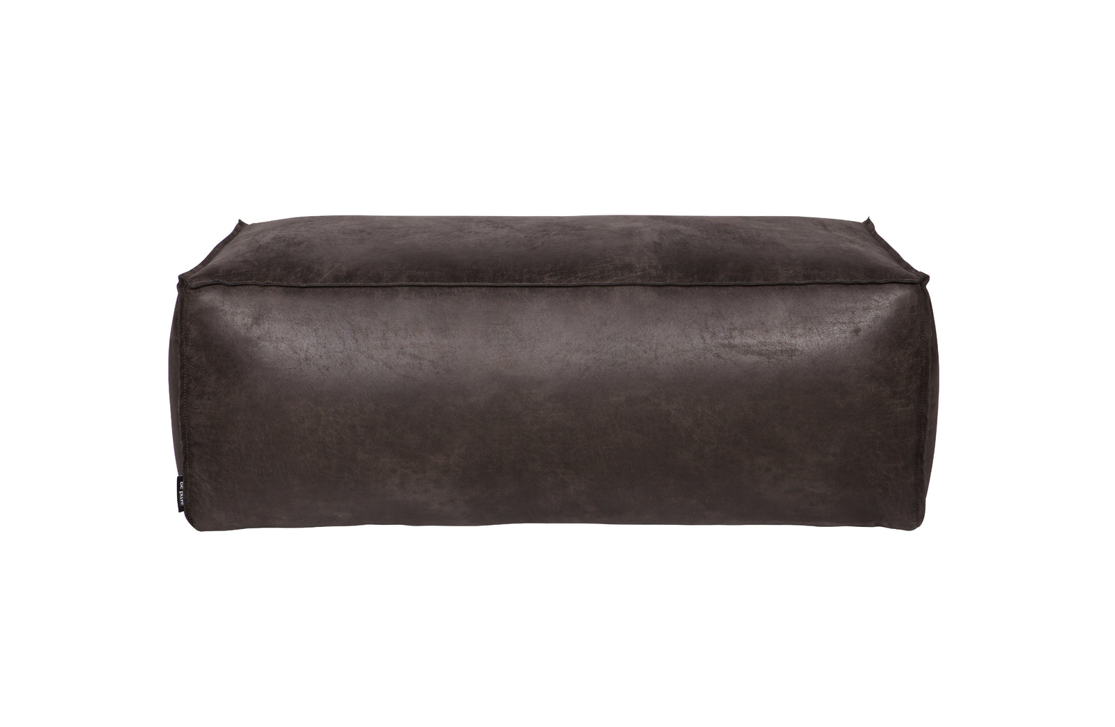 Pouf Cuir Noir Rodeo