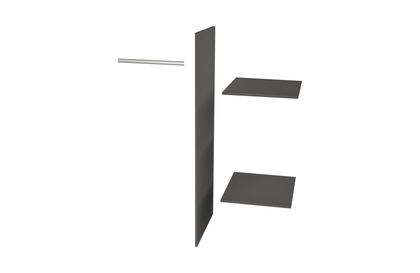 Kit Armoire 2 Portes Noir Connect