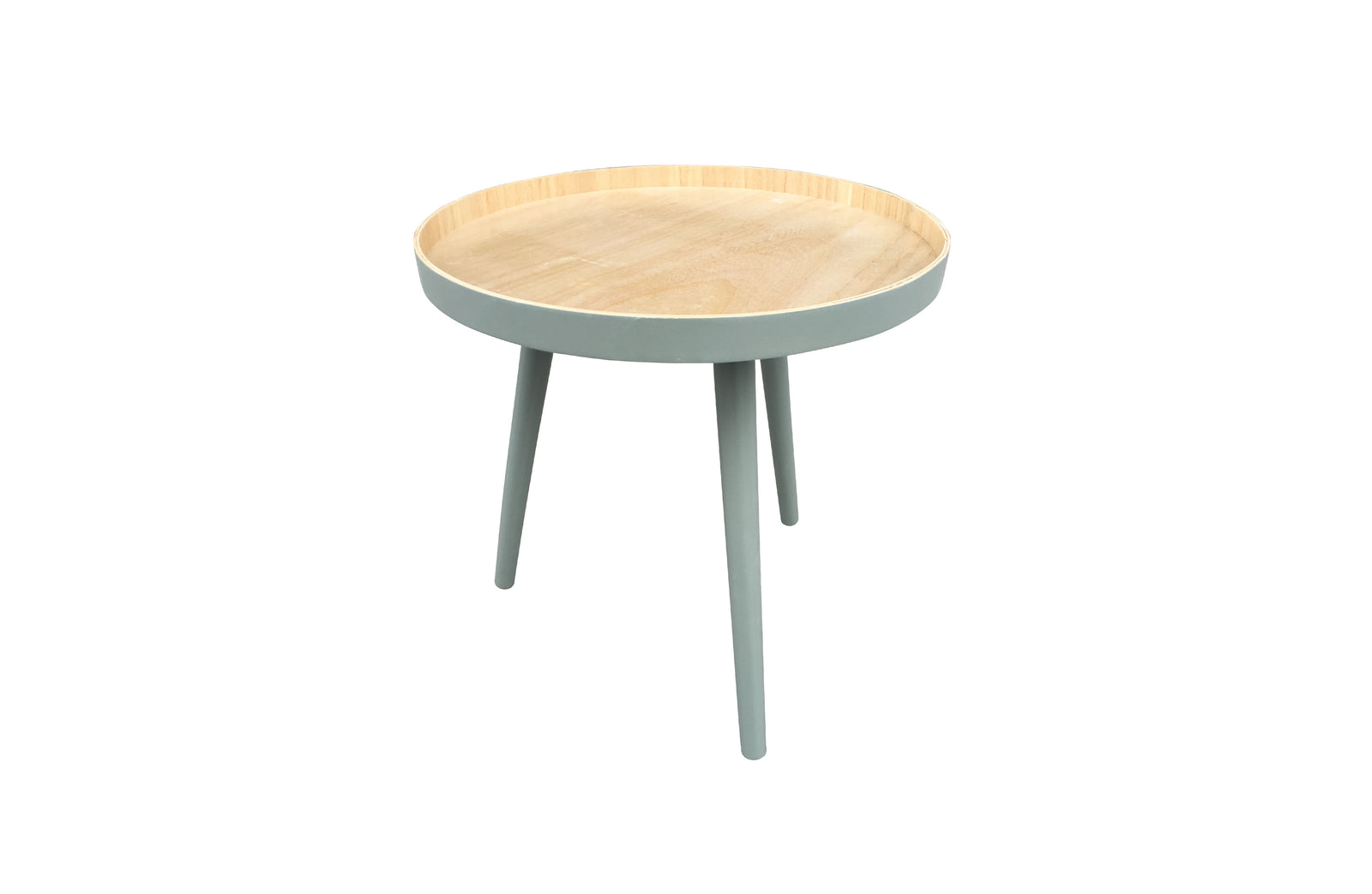 Table Basse Ronde Bois Vert Clair Sasha