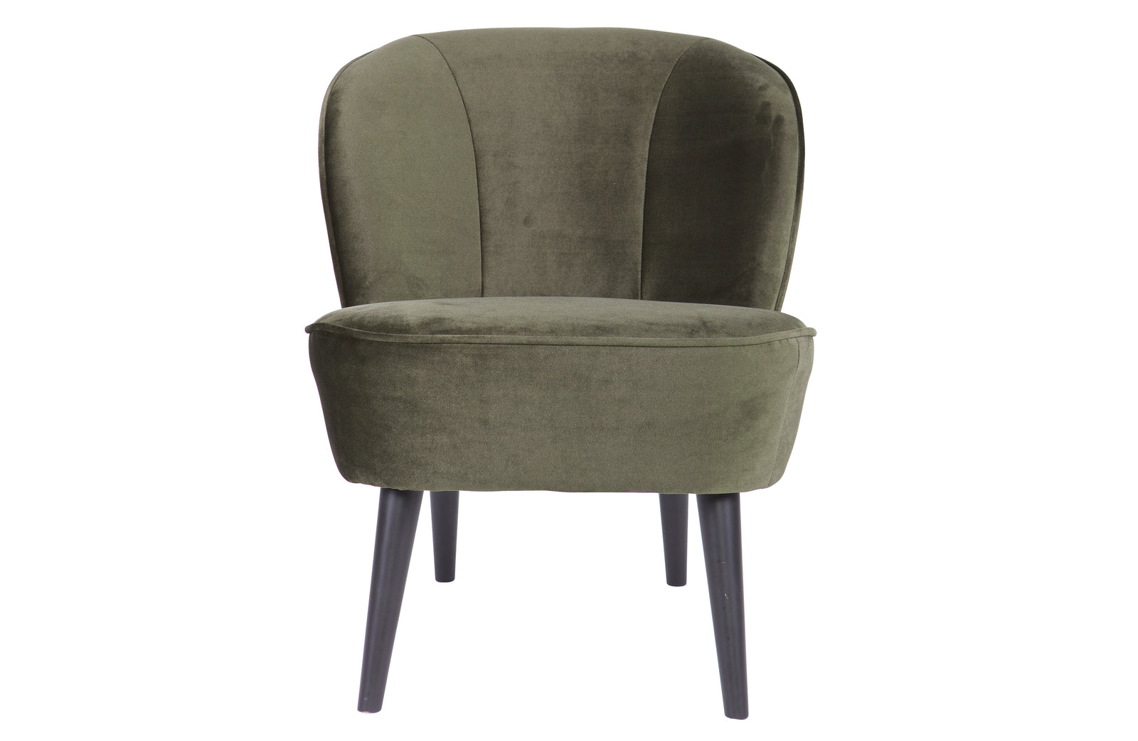 Fauteuil Velours Vert Sara
