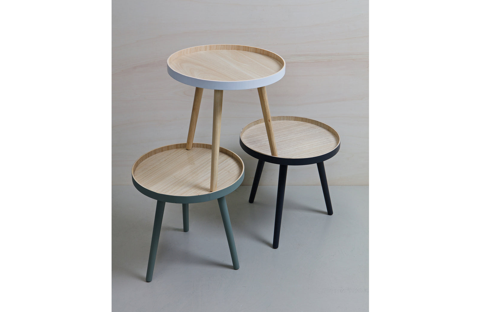 Table Basse Ronde Bois Blanc Sasha