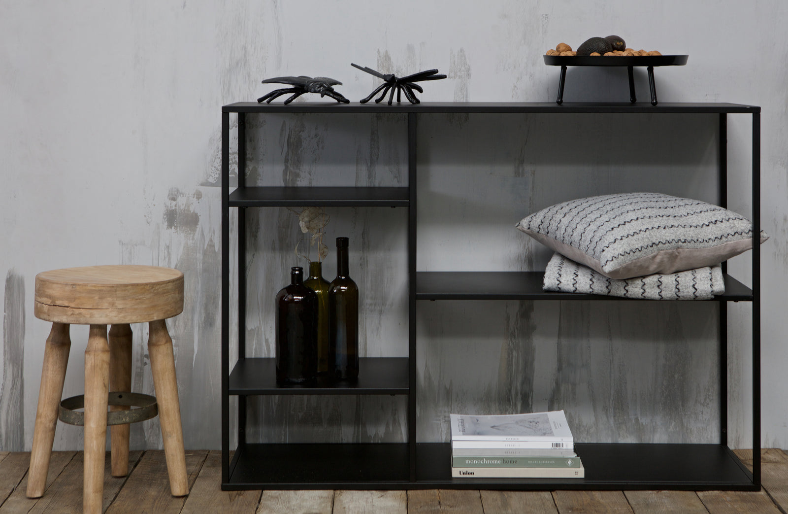 Etagère Basse Métal Noir June