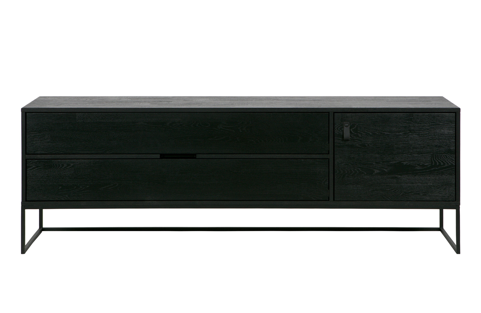 Meuble TV Bois Noir Silas