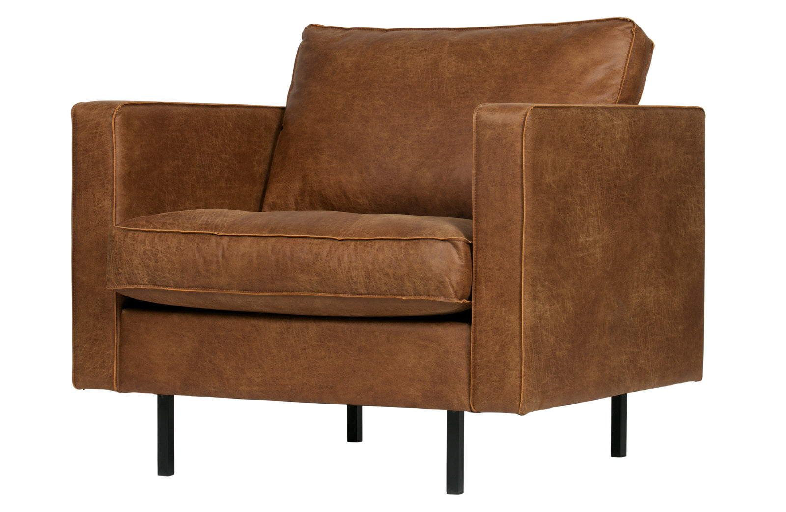 Fauteuil Cuir Marron Rodeo