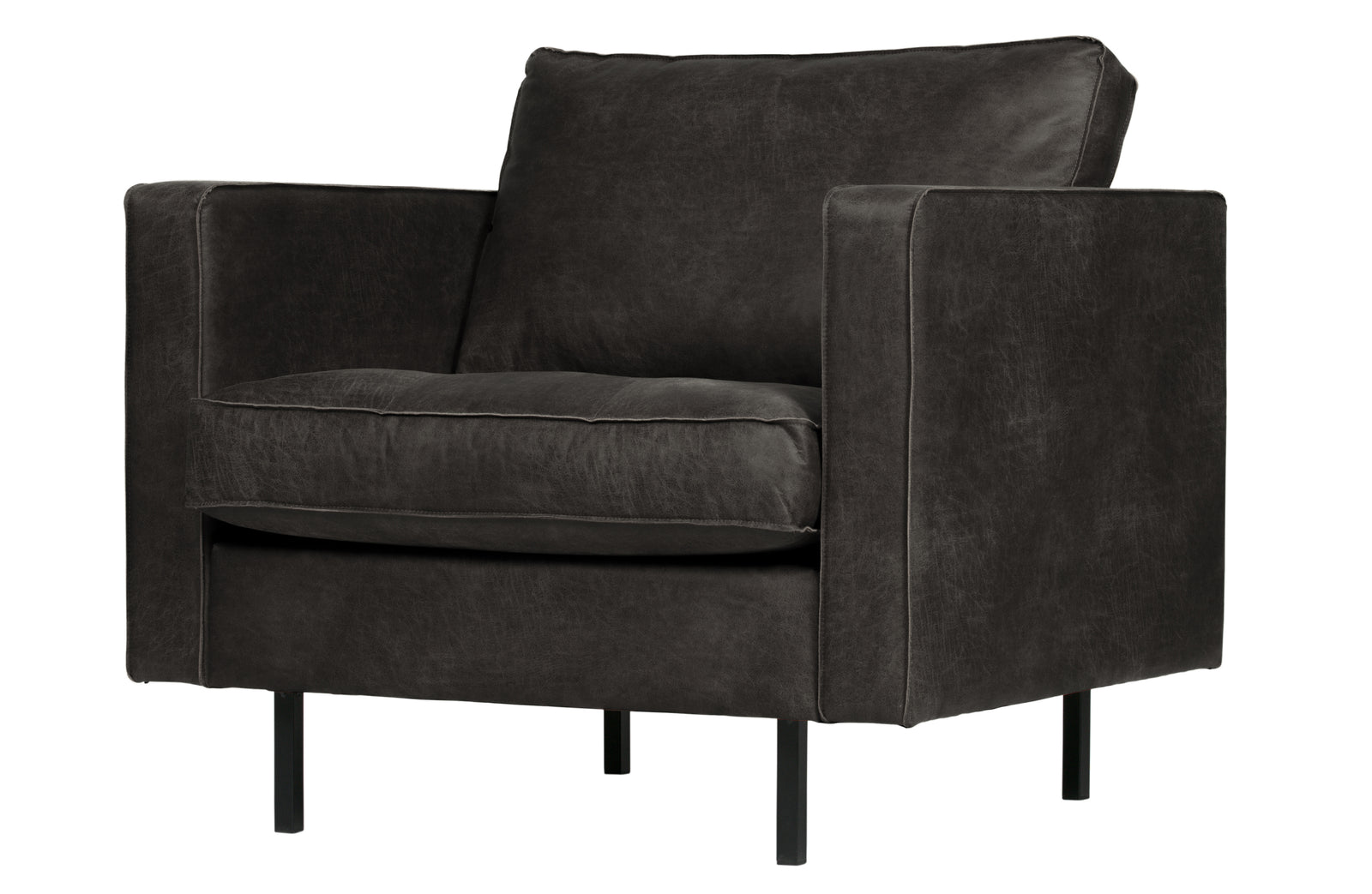 Fauteuil Cuir Noir Rodeo