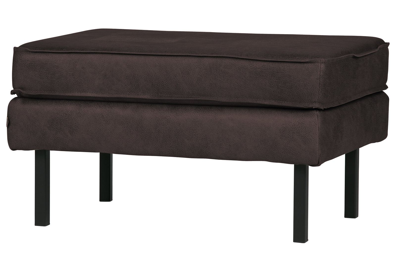 Repose Pieds Cuir Noir Rodeo