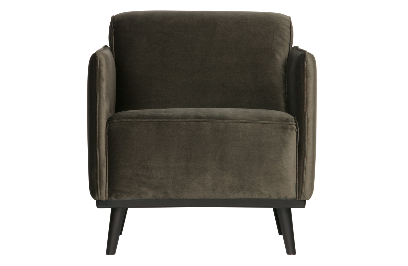 Fauteuil Velours Vert Statement