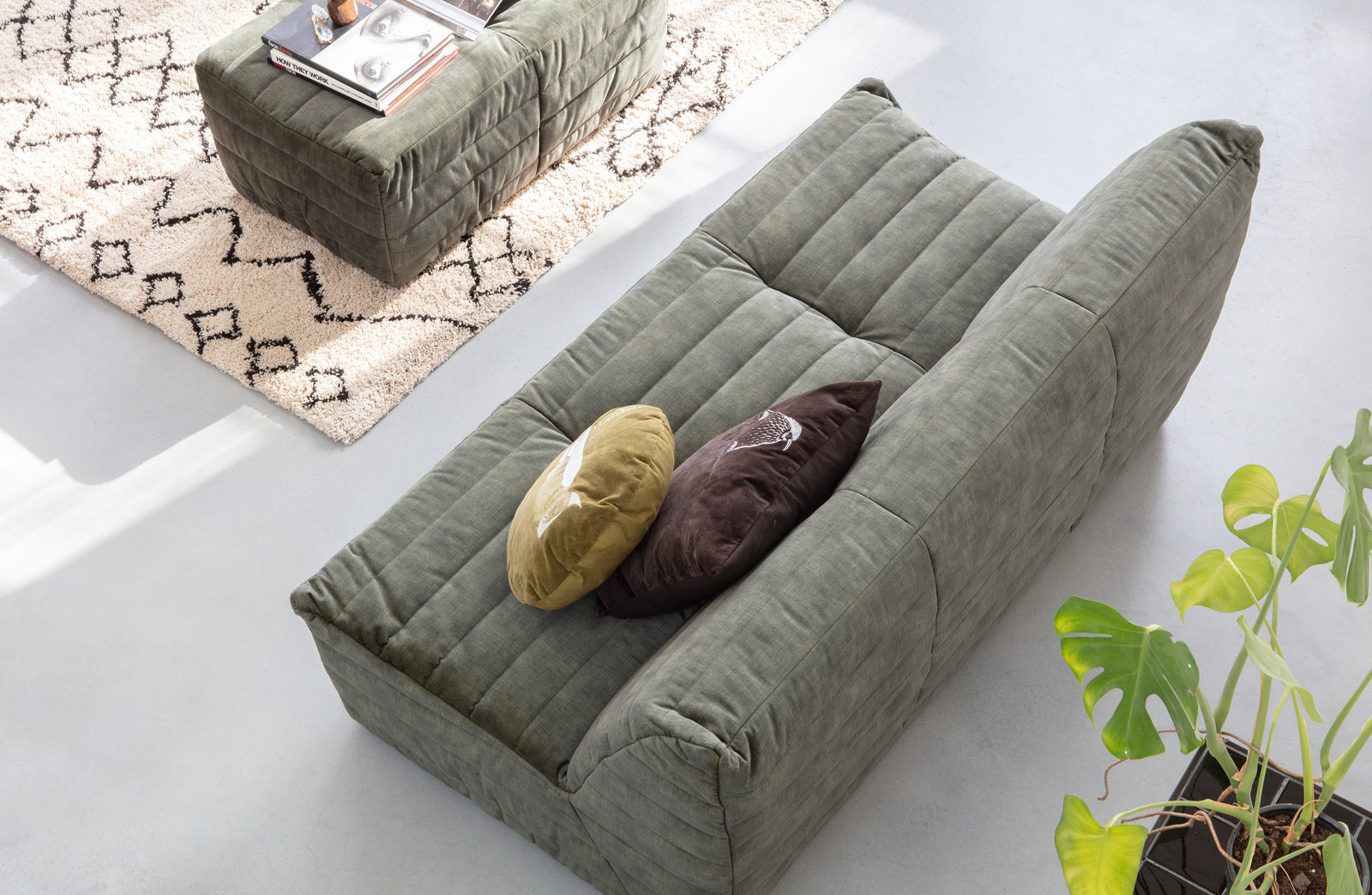 Tapis Berbere Beige et Noir 160x230 Nando