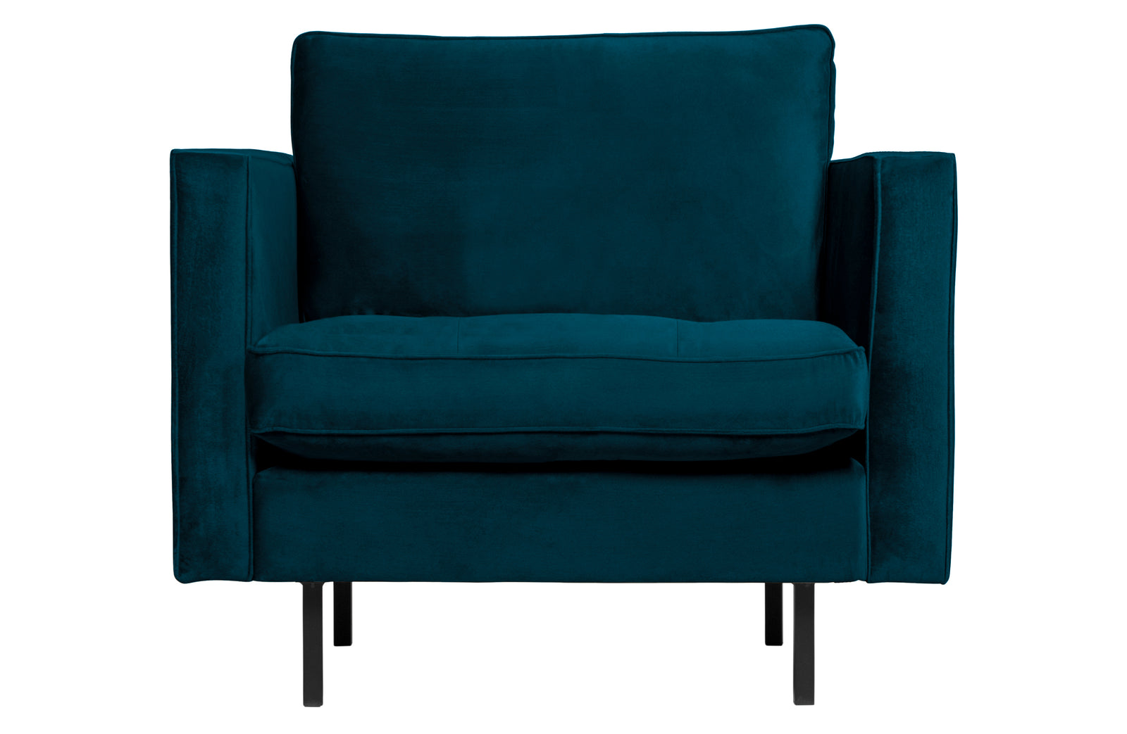 Fauteuil Velours Bleu Rodeo