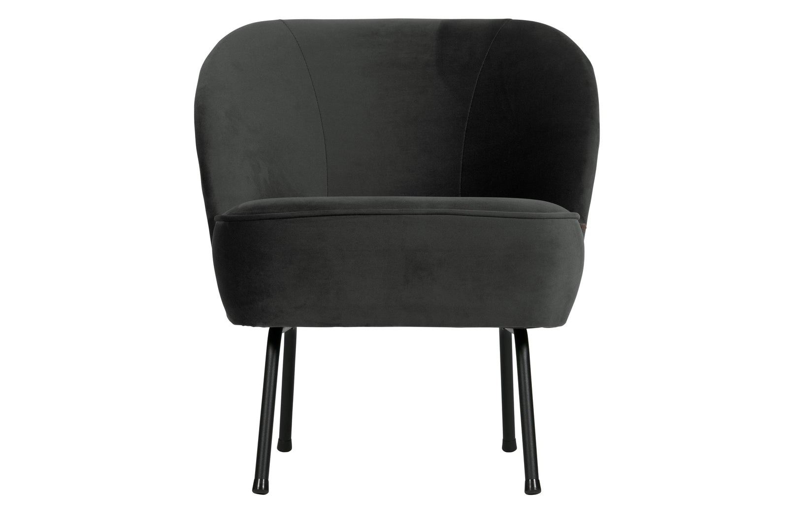 Fauteuil Velours Noir Vogue