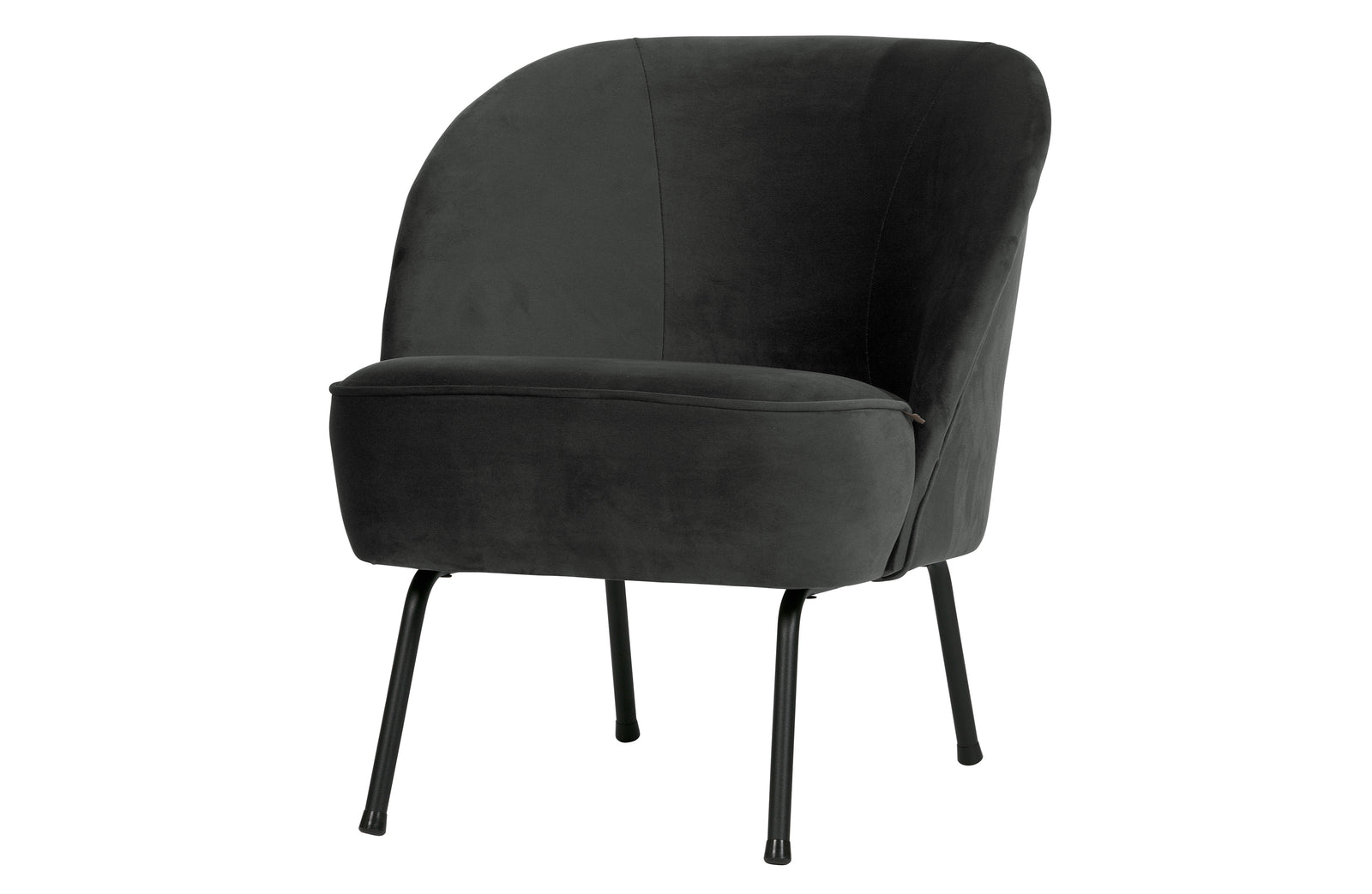 Fauteuil Velours Noir Vogue