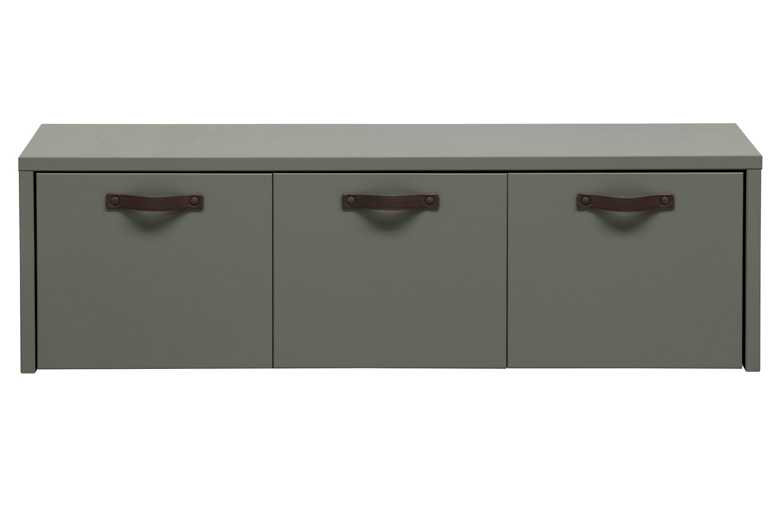 Banc Rangement Bois Gris Vert Stage