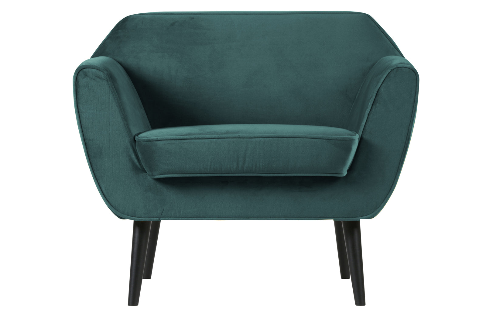 Fauteuil Velours Bleu Vert Rocco
