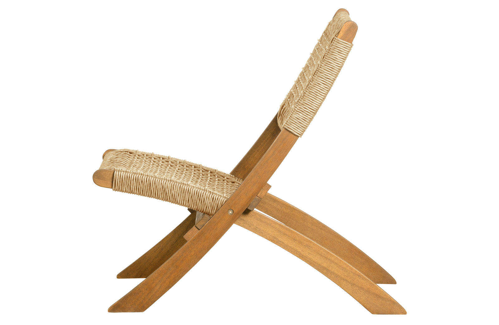 Chaise Pliante Rotin Naturel Rhombe