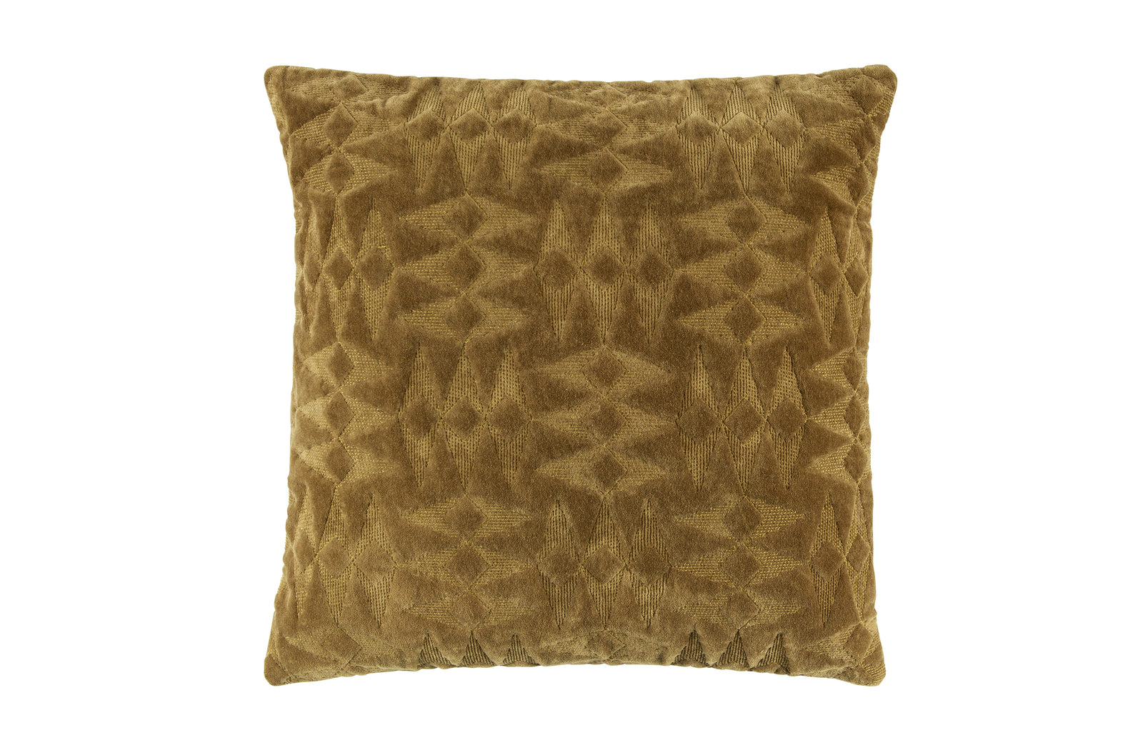 Coussin Velours Vert Leaves 45x45