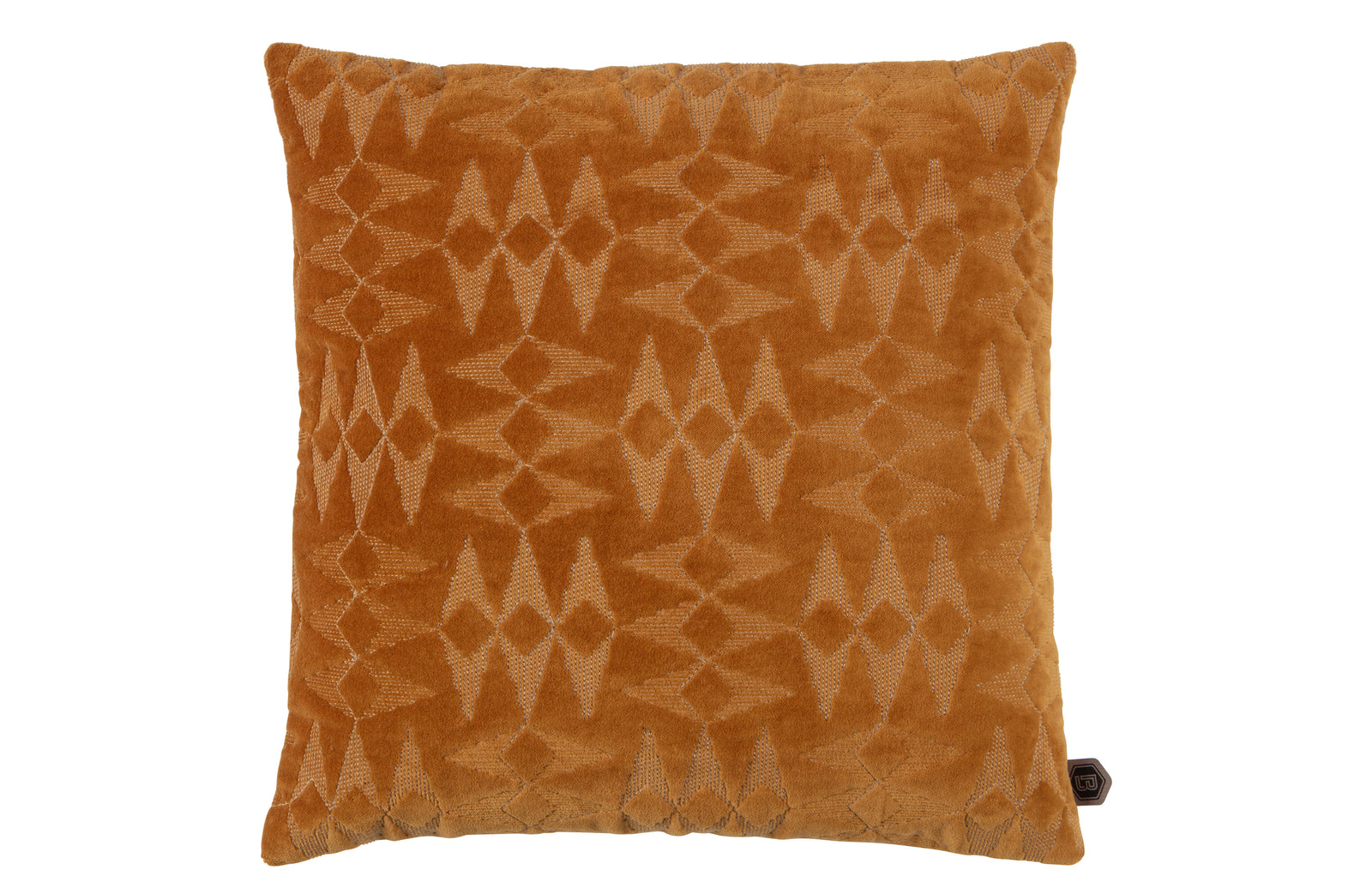 Coussin Velours Caramel Fudge 45x45