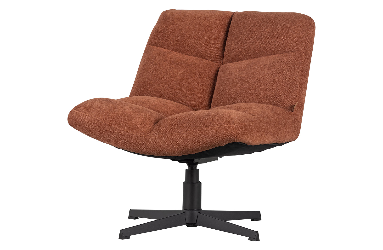 Fauteuil Pivotant Tissu Rouille Vinny