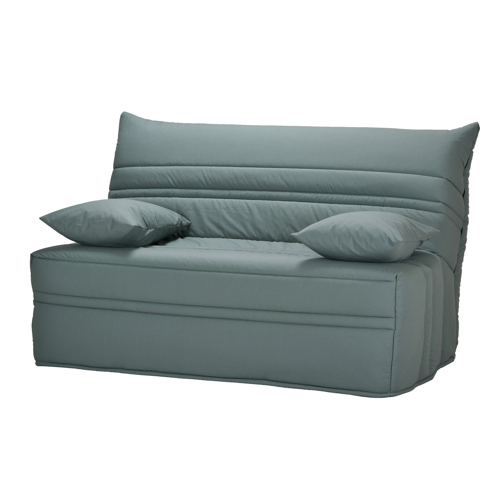 Canapé convertible 2 places BZ Bleu Vert