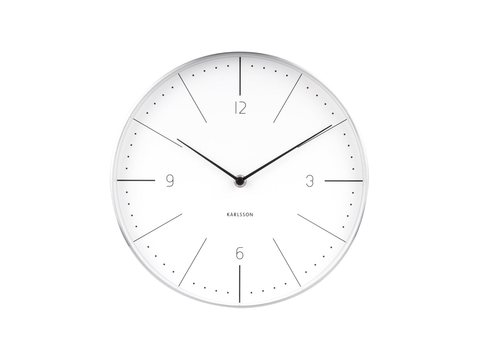 Horloge Blanc Métal Normann d27.5cm