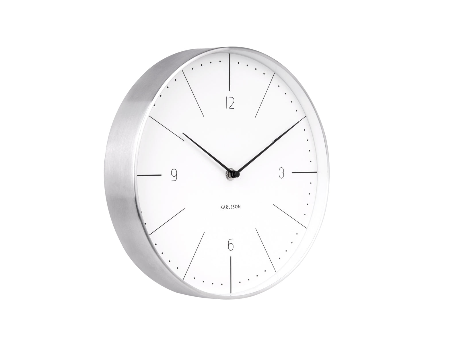 Horloge Blanc Métal Normann d27.5cm