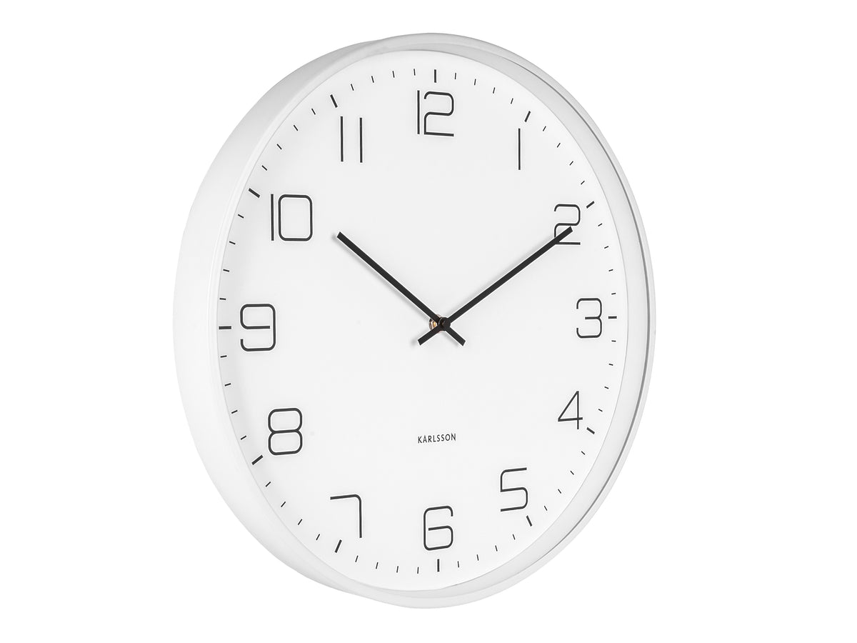 Horloge Blanc Métal Lofty d40cm