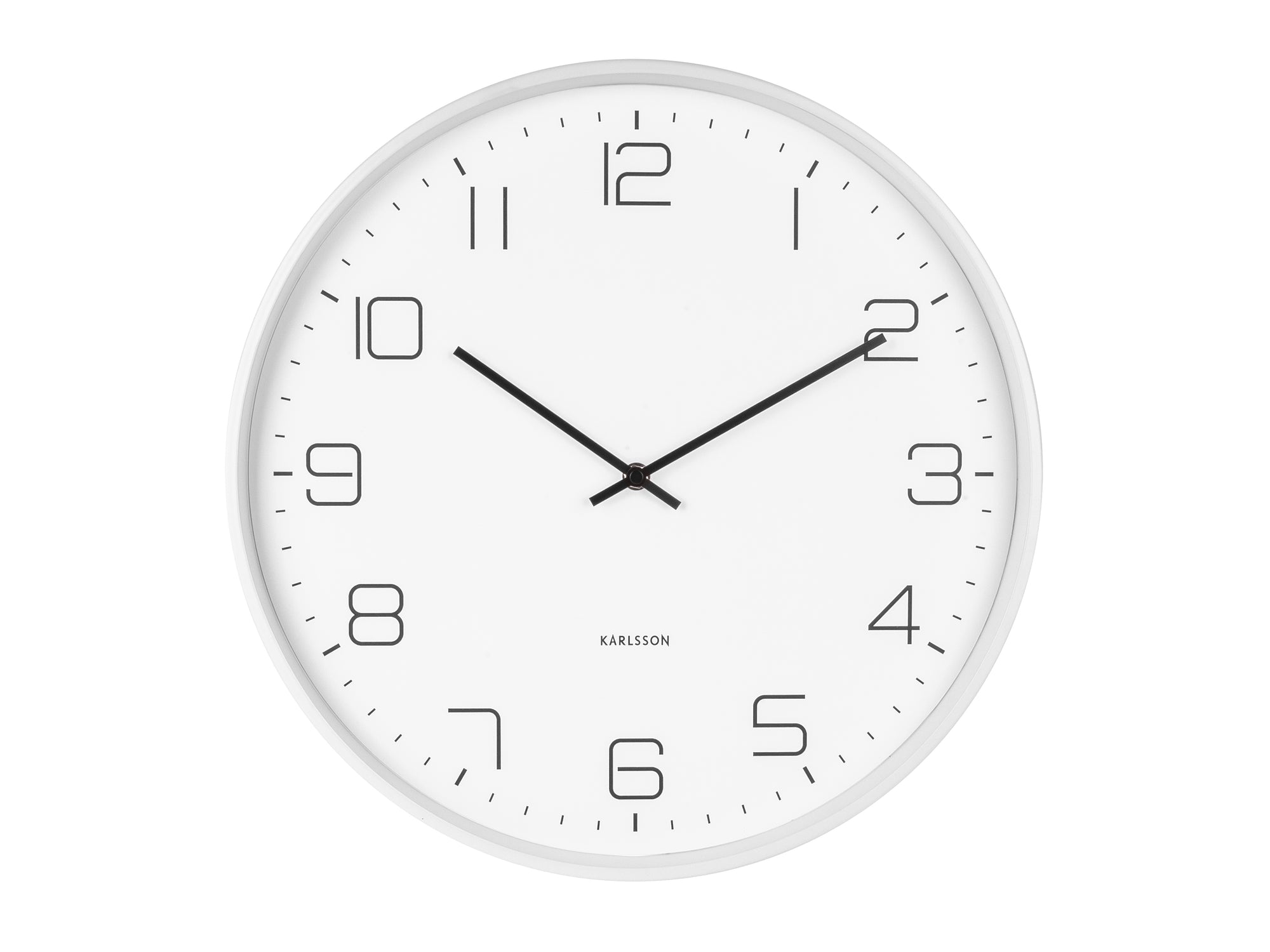 Horloge Blanc Métal Lofty d40cm