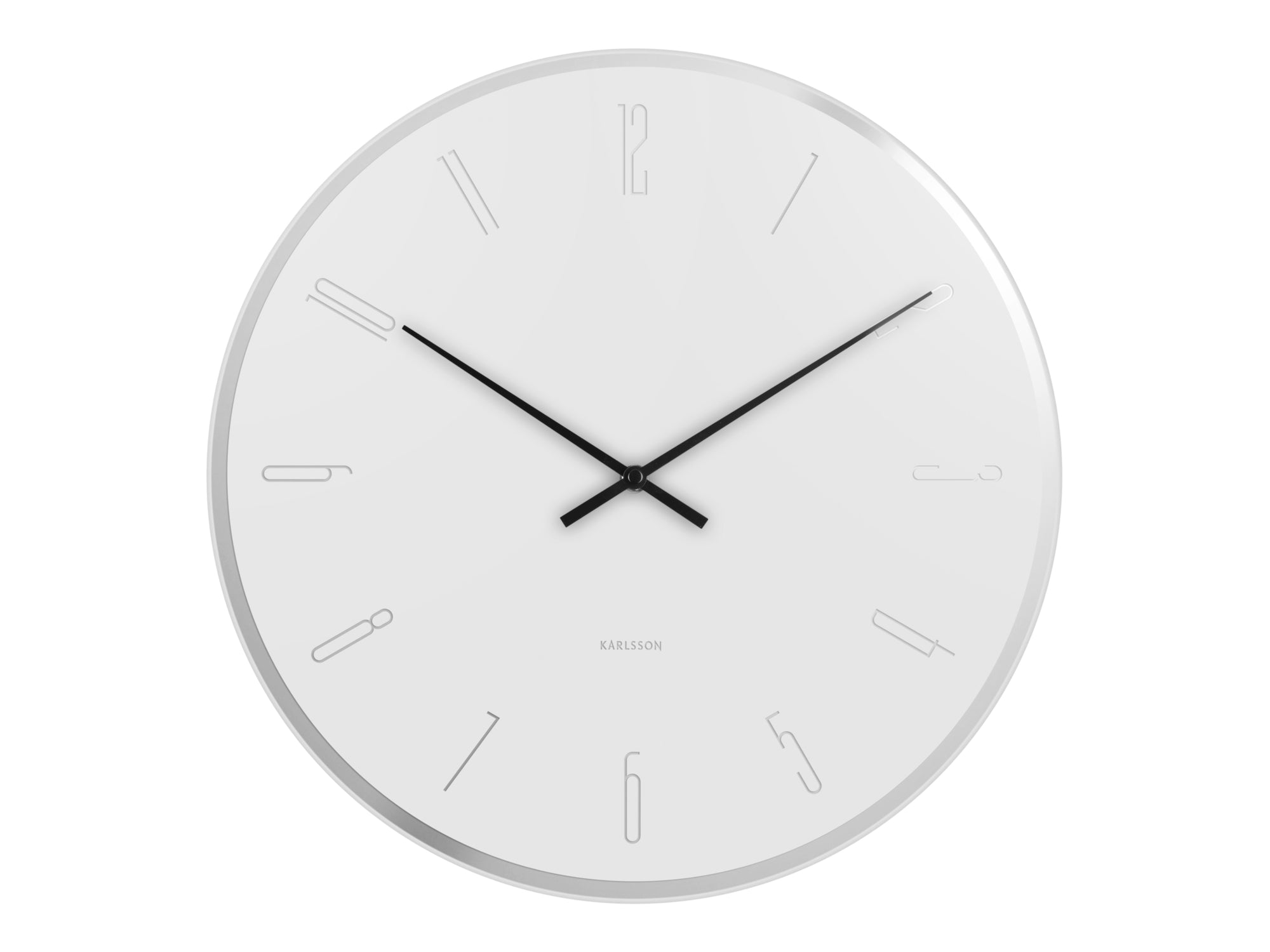Horloge Verre Blanc Mir d40cm