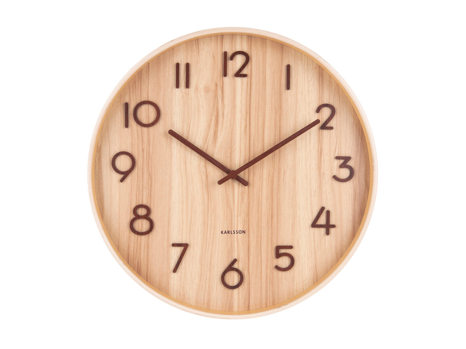 Horloge Bois Clair Pure d40cm