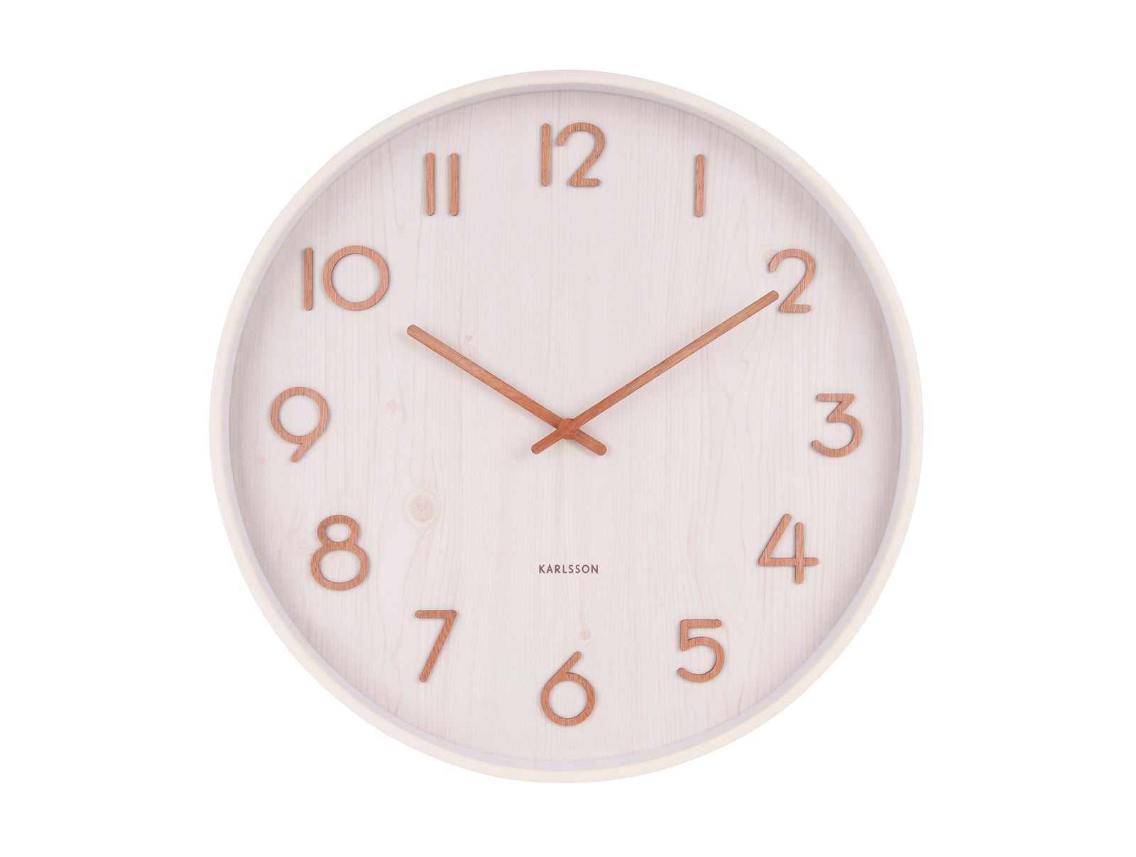 Horloge Bois Blanc Pure d40cm