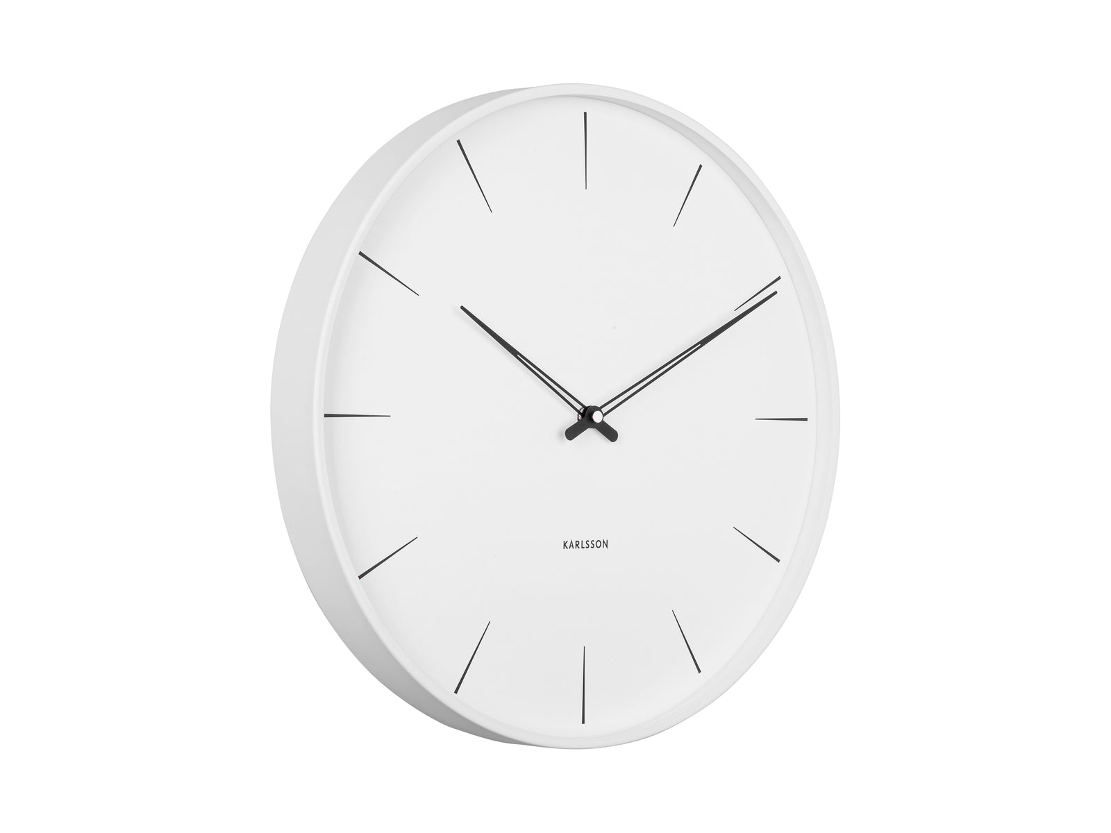 Horloge Blanc Métal Lure d40cm